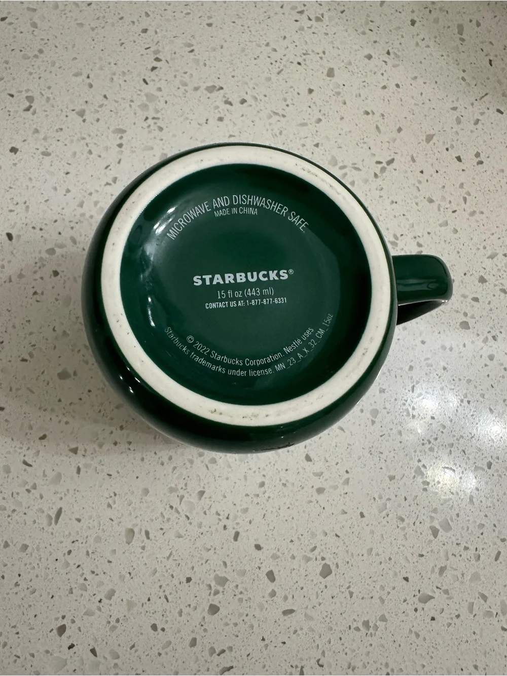 Starbucks 2022 Green Marble Mug
